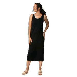 Habitat Everything Dress Women's XS Black Knit Tank Stretch Travel